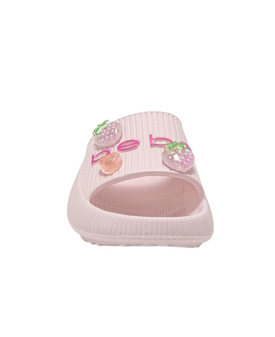 Сандалии-слайды EVA с фруктовыми подвесками Bebe, Baby Pink — фото 4