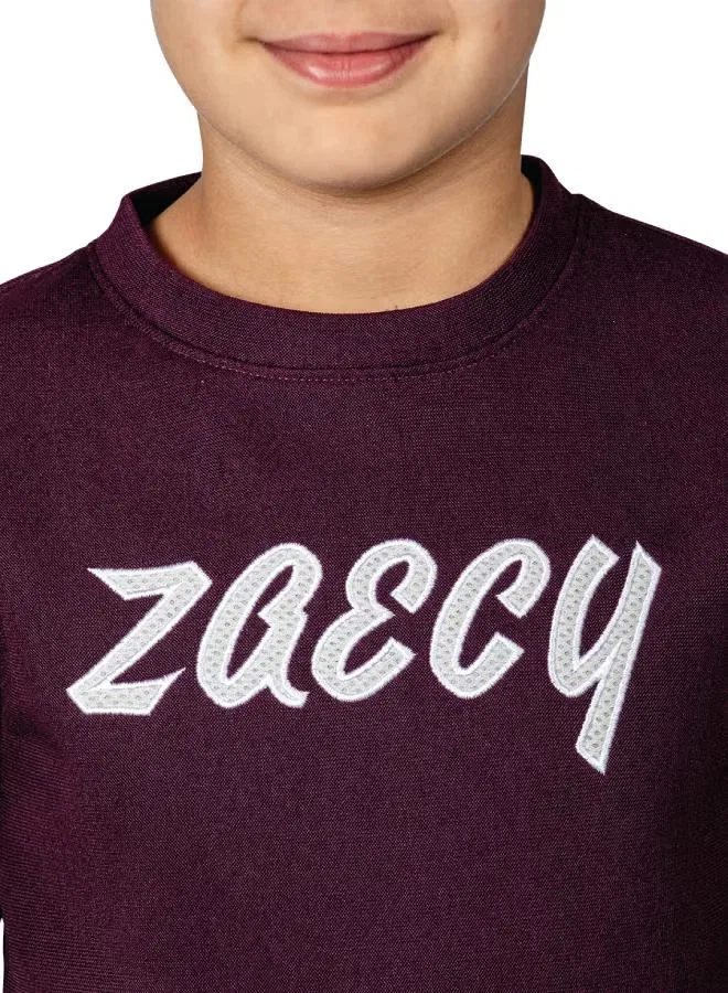 Свитшот с карманом-кенгуру Boy'S regular-fit crew Zaecy, фиолетовый — фото 4