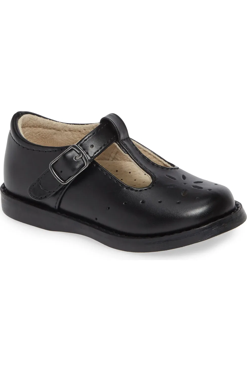 Детские туфли Мэри Джейн с лазерной вышивкой Sherry Footmates, черный