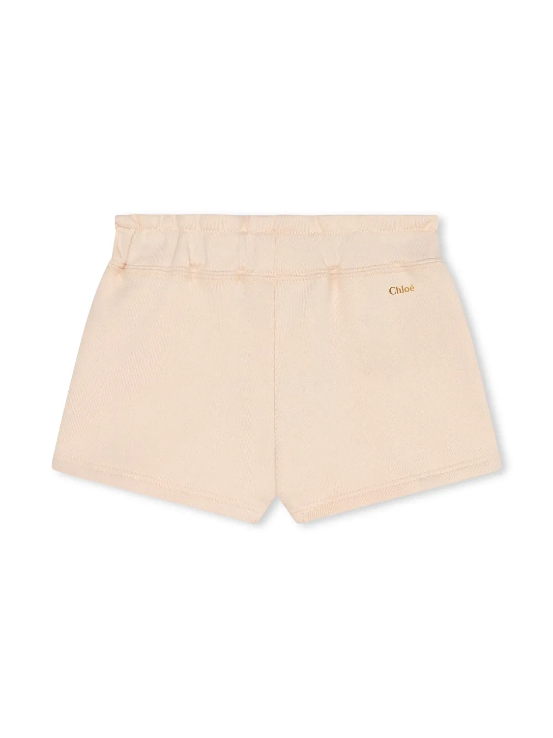 Шорты из органического хлопка с логотипом Chloé, нейтральные — фото 2