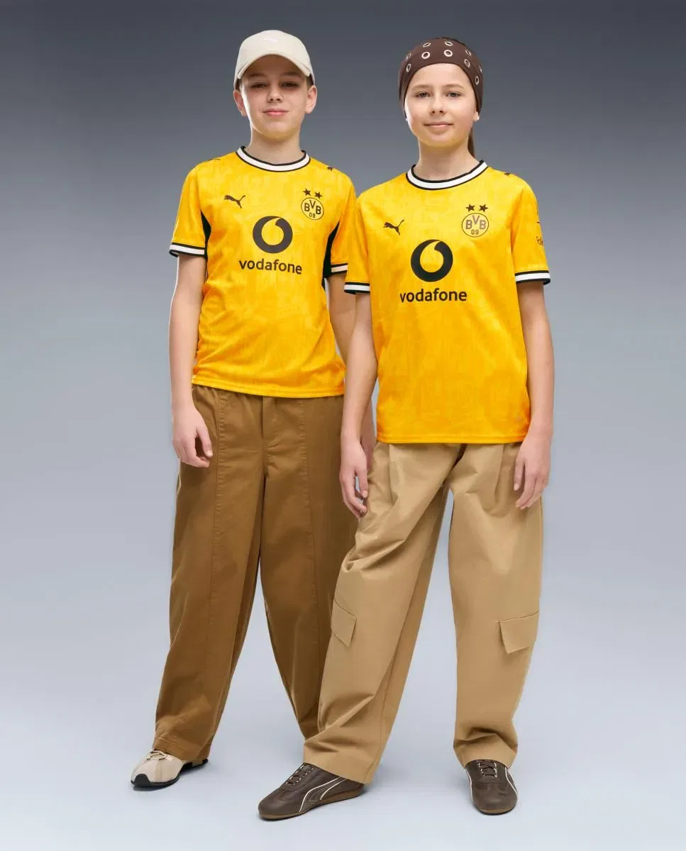Детская футбольная футболка для мальчиков с принтом Borussia Dortmund Home Jersey Replica Jr Puma, Amarillo — фото 3