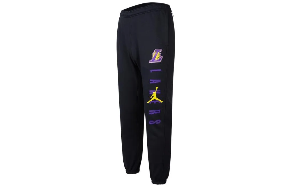 Jordan Edition Knitted Sweatpants мужские черные утепленные брюки с манжетами