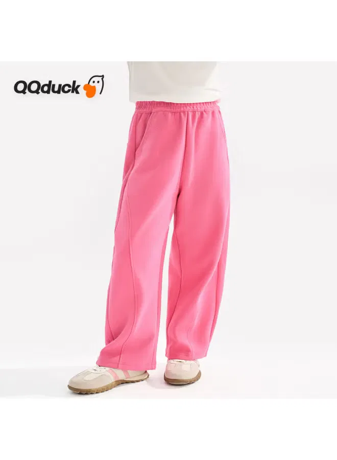 Брюки детские с принтом Qq Duck, бежевый