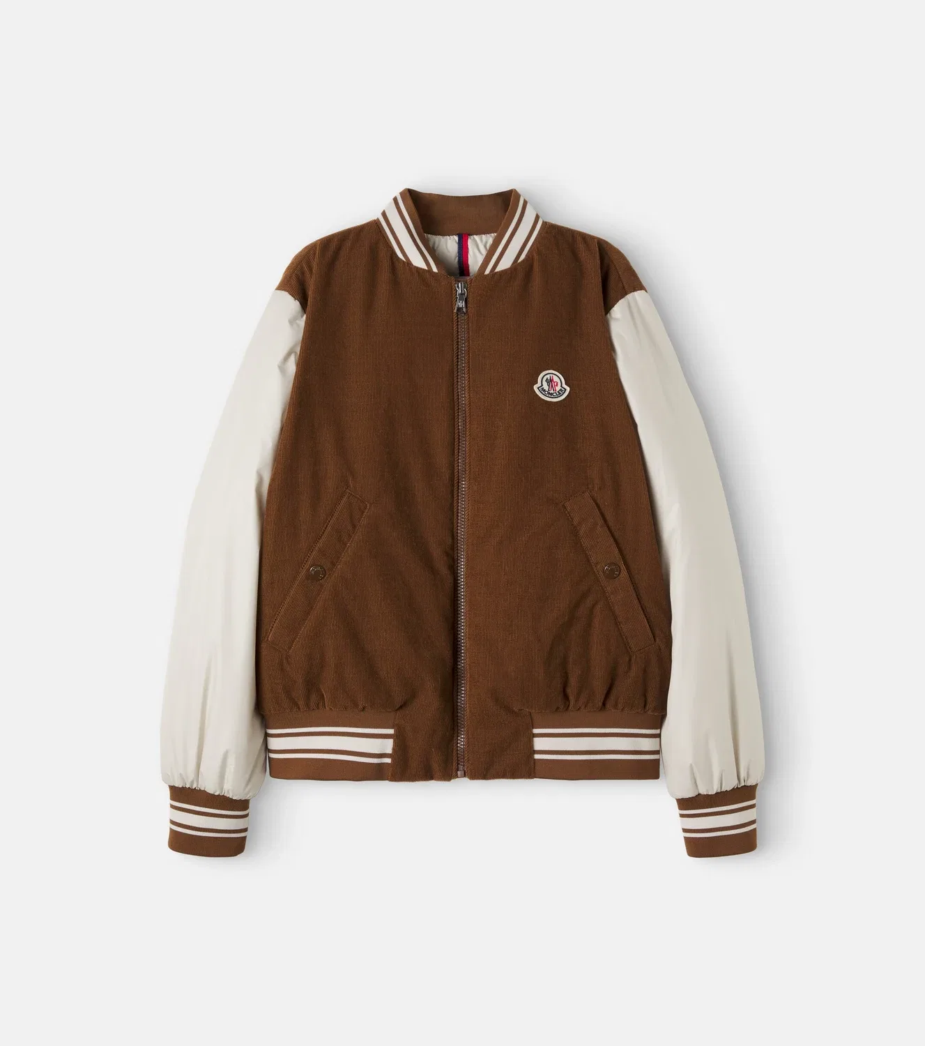 Пуховая куртка-бомбер Gumond Moncler Enfant, коричневый