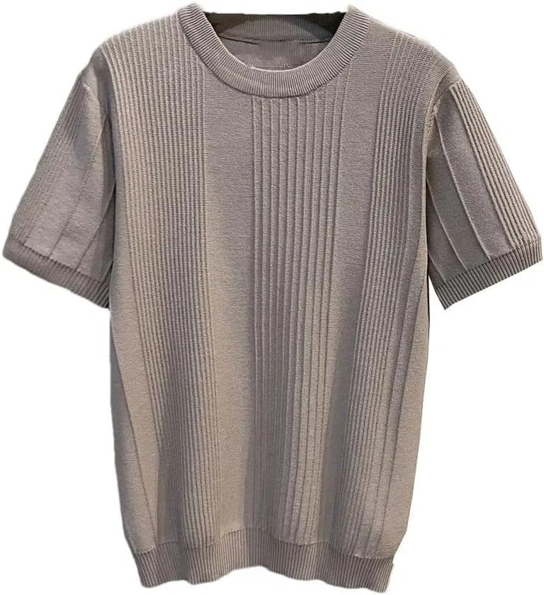 Мужская футболка полуприталенная поло Knitwear, Coffee