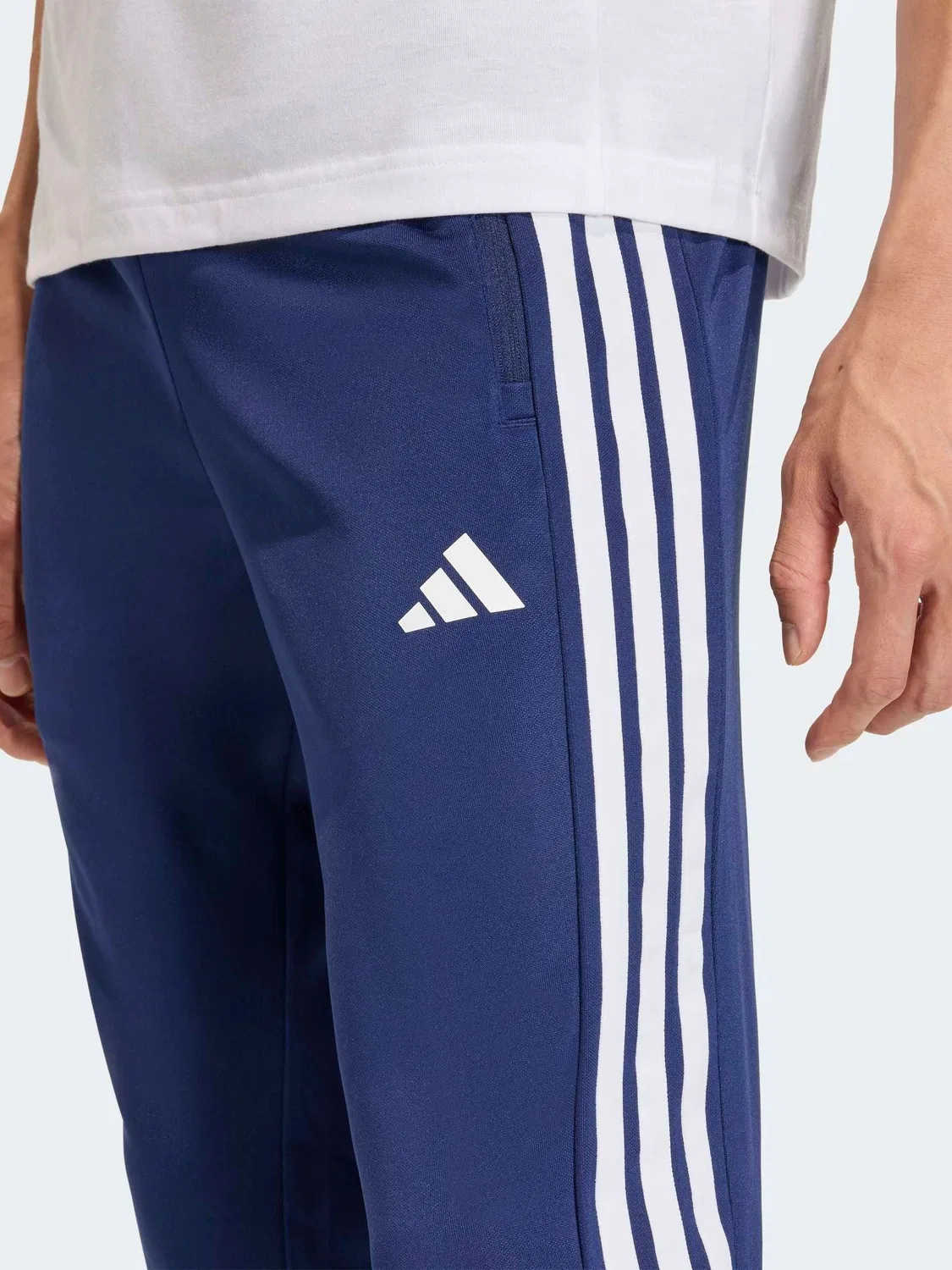 Джоггеры тренировочные All-Set 3-Stripes Knit adidas, синий — фото 4