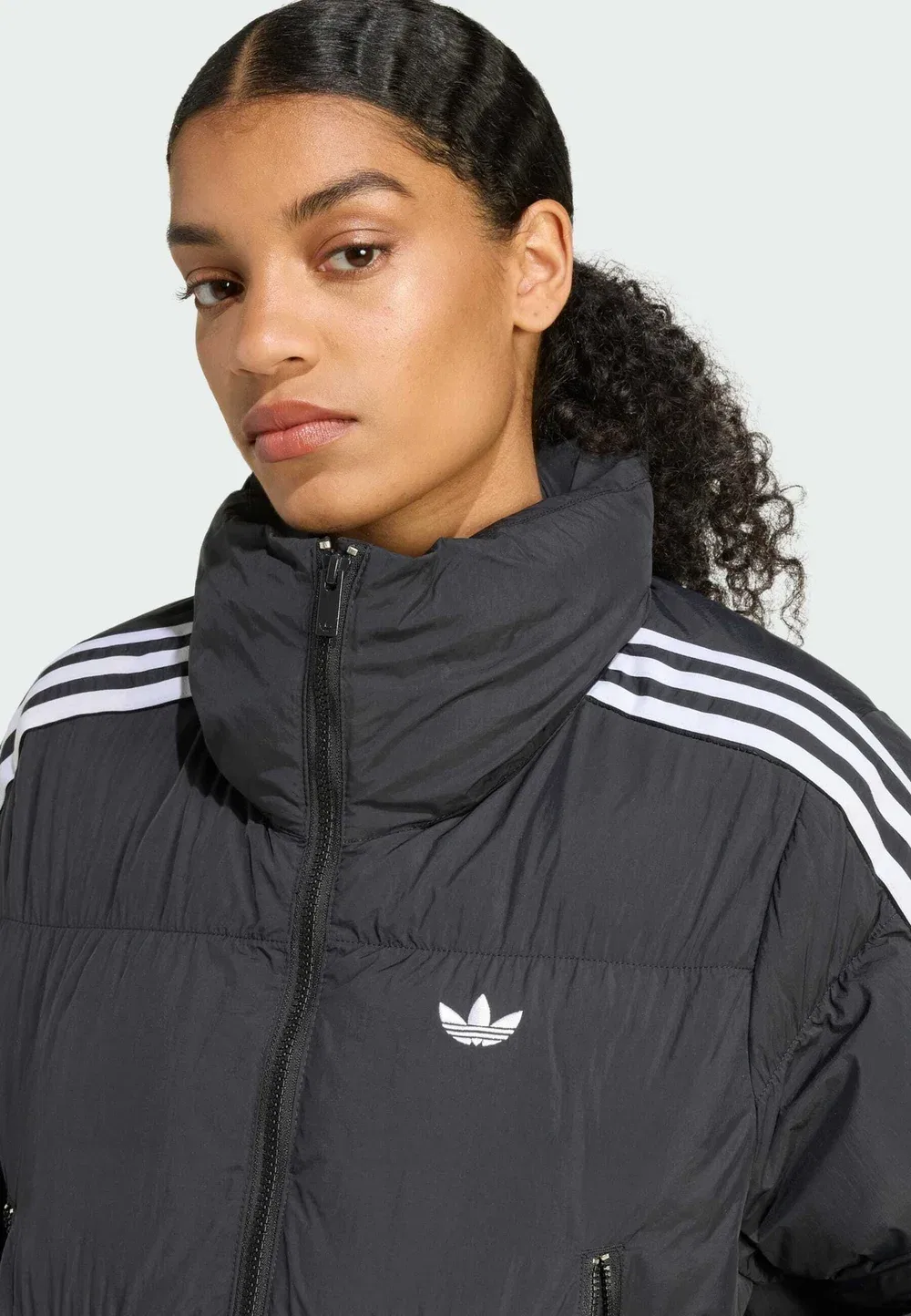 Укороченная зимняя куртка Adidas Originals, Black — фото 3