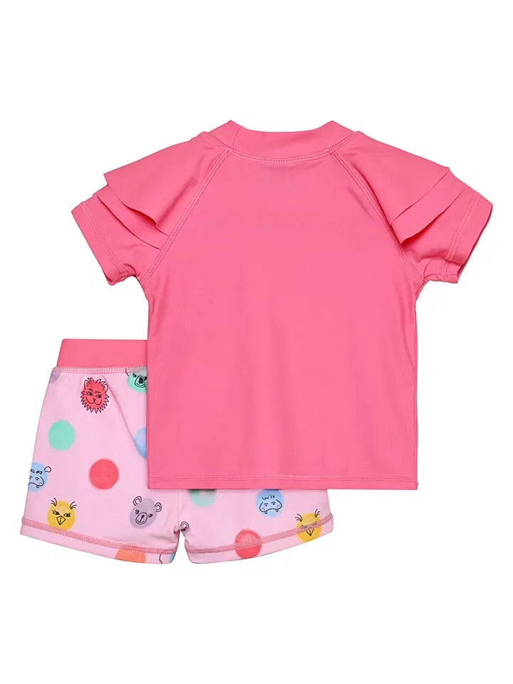 Купальный костюм для купания комплект Color Kids, розовый — фото 2