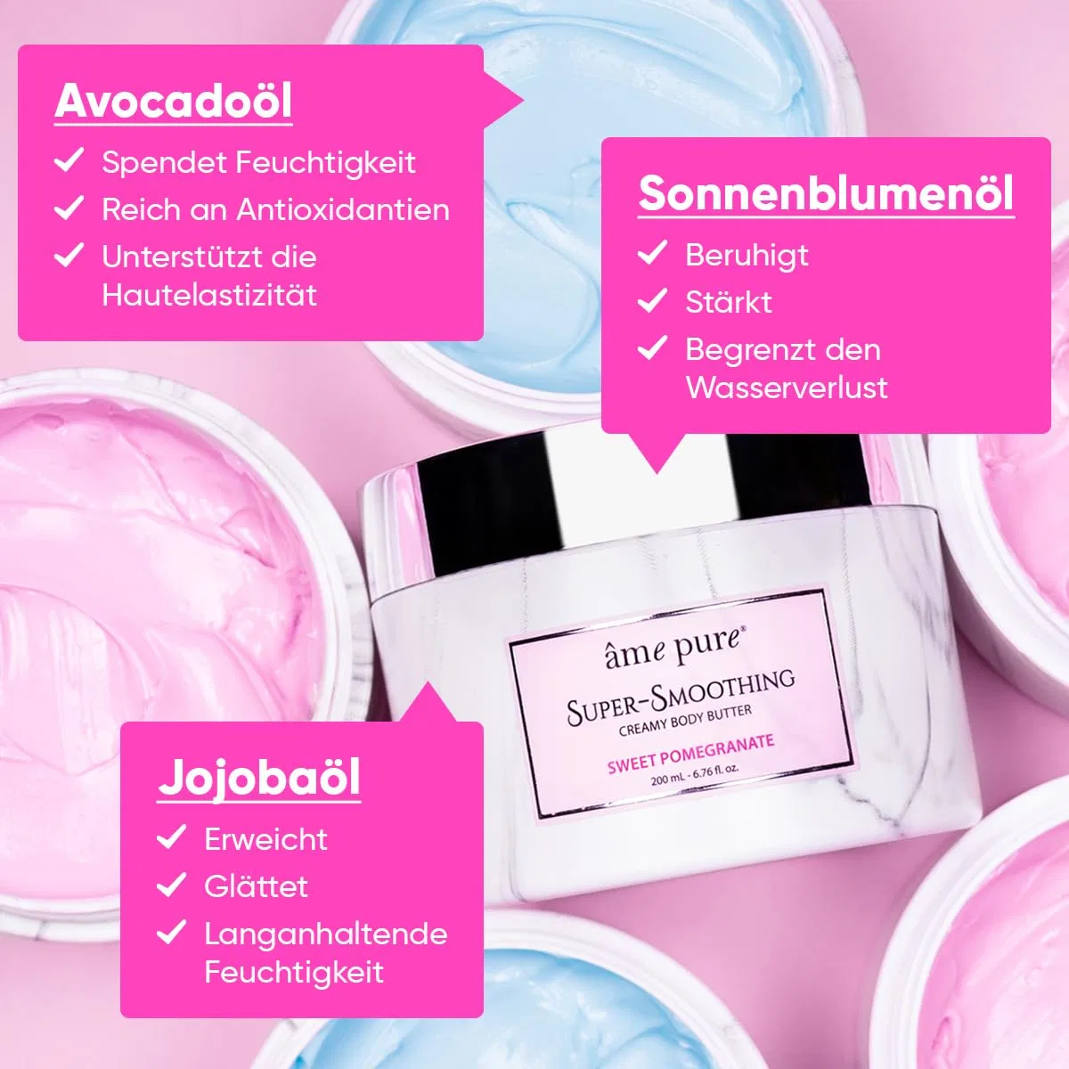 Масло для тела Sweet Pomegranate, ÂME PURE, 200 мл — фото 3