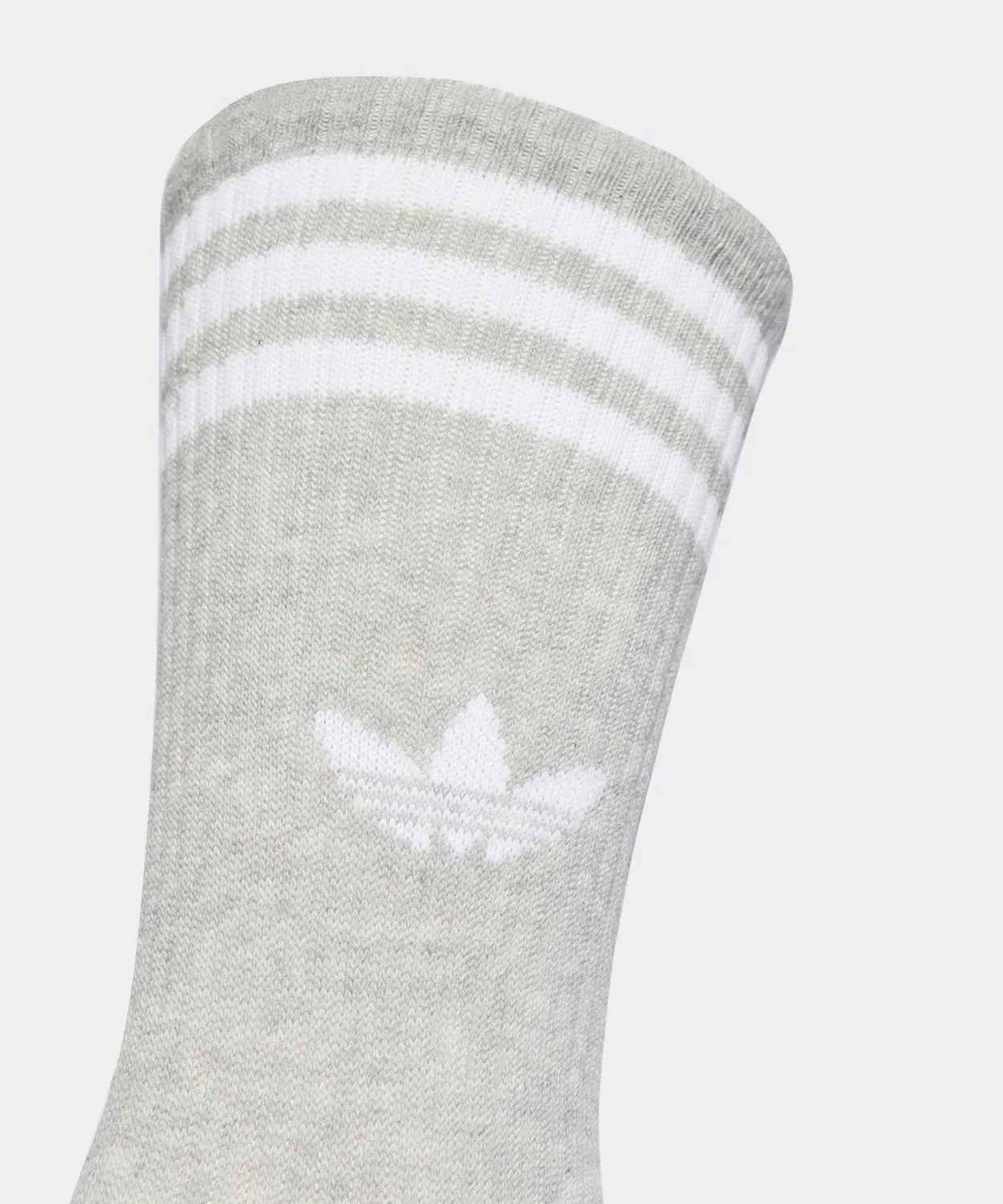 Мужские носки с высоким верхом, комплект из 3 пар Adidas, White/Grey — фото 3