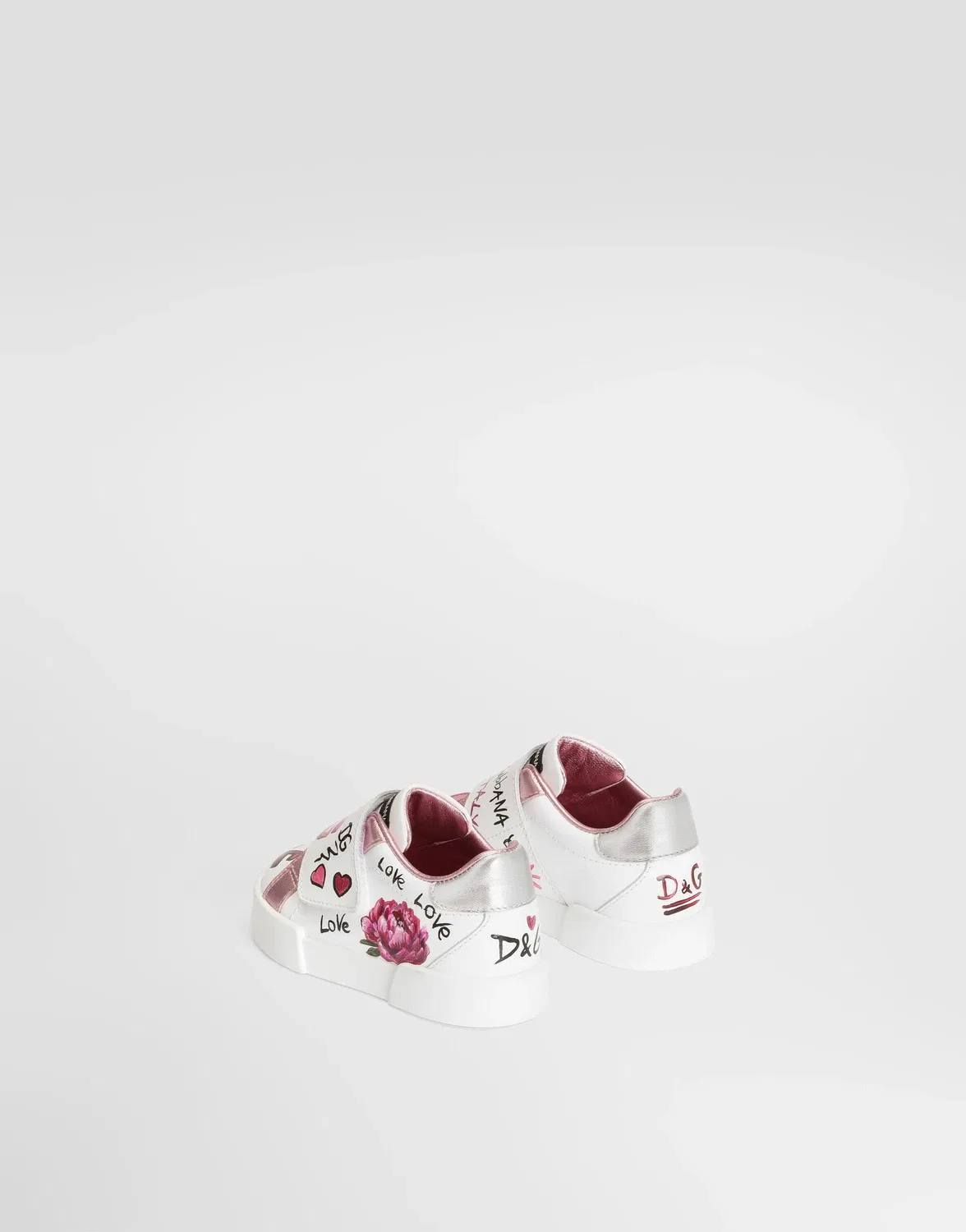 Кроссовки Portofino Light из телячьей кожи Dolce&Gabbana, мультиколор — фото 3