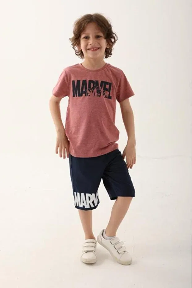 Детские шорты для мальчиков хлопковые Marvel boys bermuda shorts set Roly Poly, Красный — фото 2