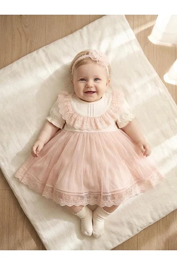 Детское платье для девочек кружевное комплект Miniday Baby, Multicolor