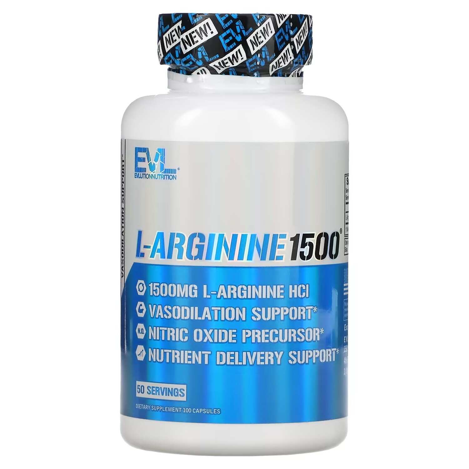 

L-аргинин EVLution Nutrition, 100 капсул