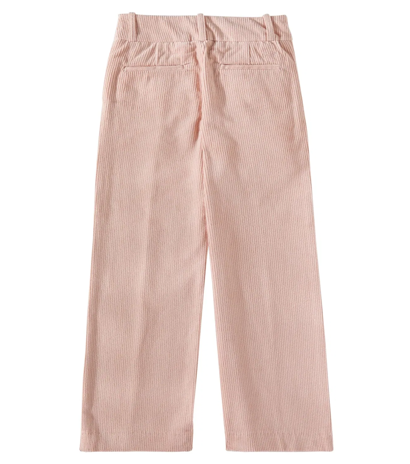 Брюки прямые из хлопкового бархата Chloé Kids, розовый — фото 4