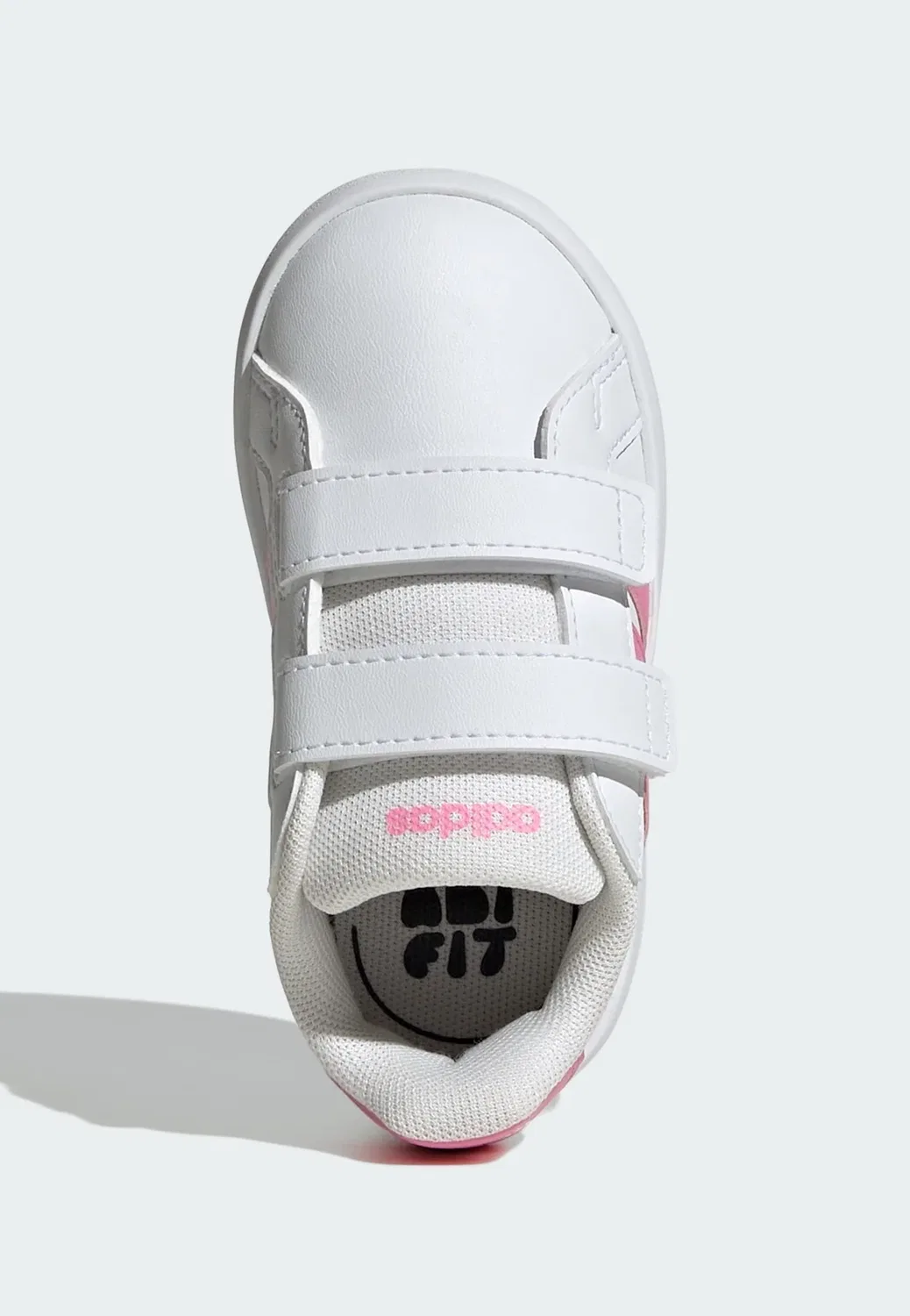 Детская обувь Grand Court Infants Adidas Sportswear, Cloud White Bliss Pink Bliss Pink — фото 3