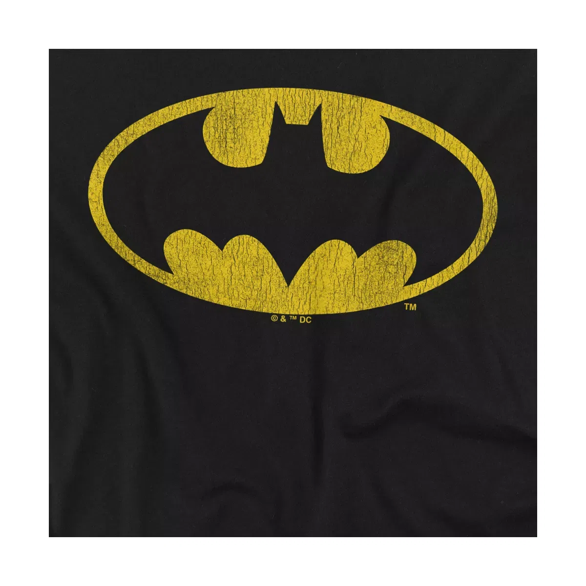 Детское боди для мальчиков с принтом Batman Distressed Logo, Batman, Black — фото 2