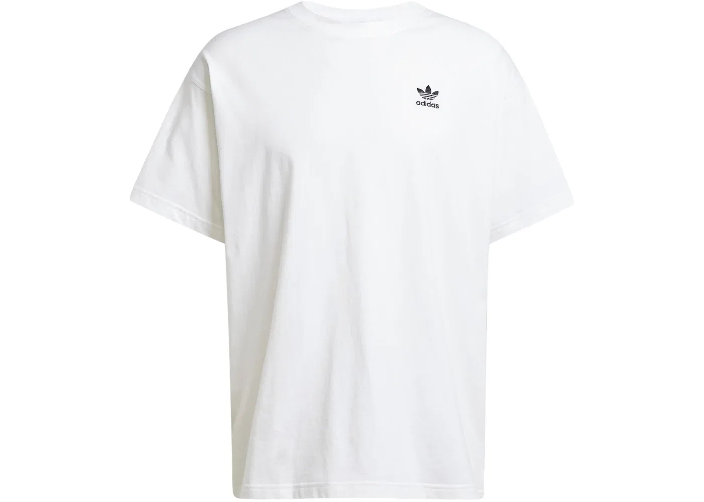 Мужская футболка с принтом Trefoil Essentials Oversized Tee Adidas, White
