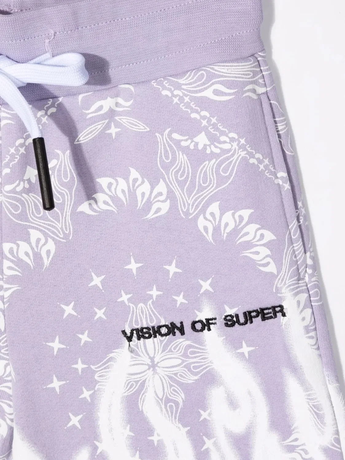 Хлопковые шорты с банданным принтом Vision Of Super, фиолетовый — фото 3