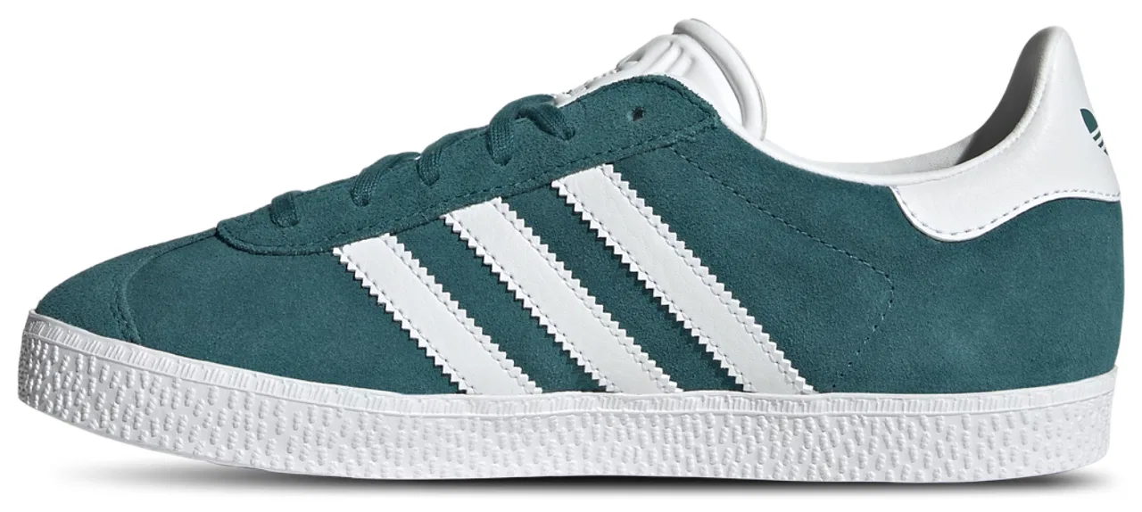 Кроссовки для девочек Gazelle Adidas, цвет Legacy Teal/Gold Metallic/White — фото 3