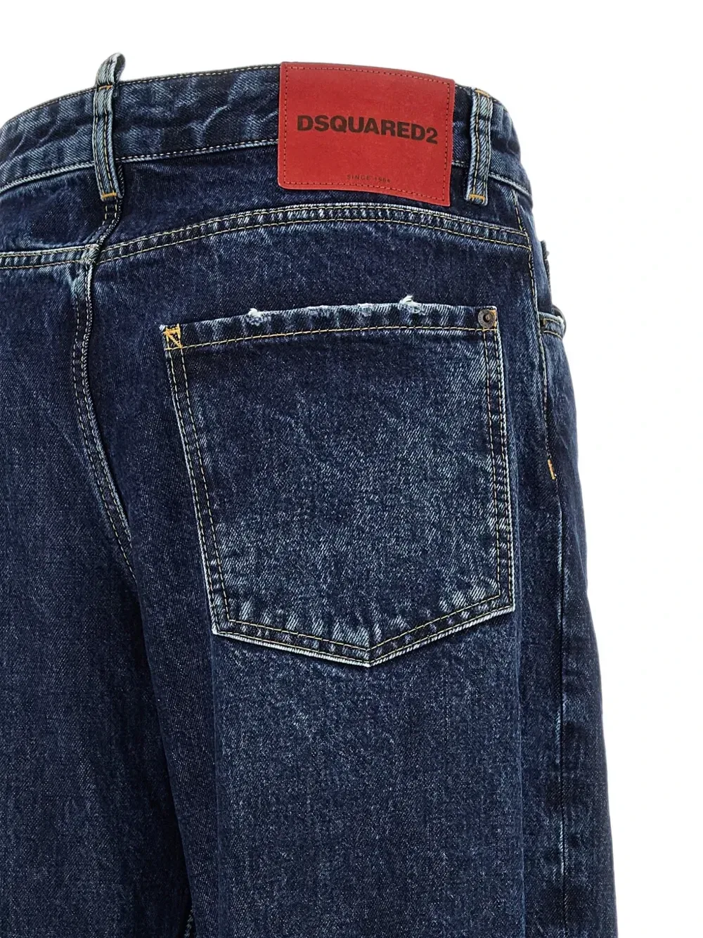 Свободные джинсы с перекрученными швами Loose Twst DSQUARED2, синий — фото 4