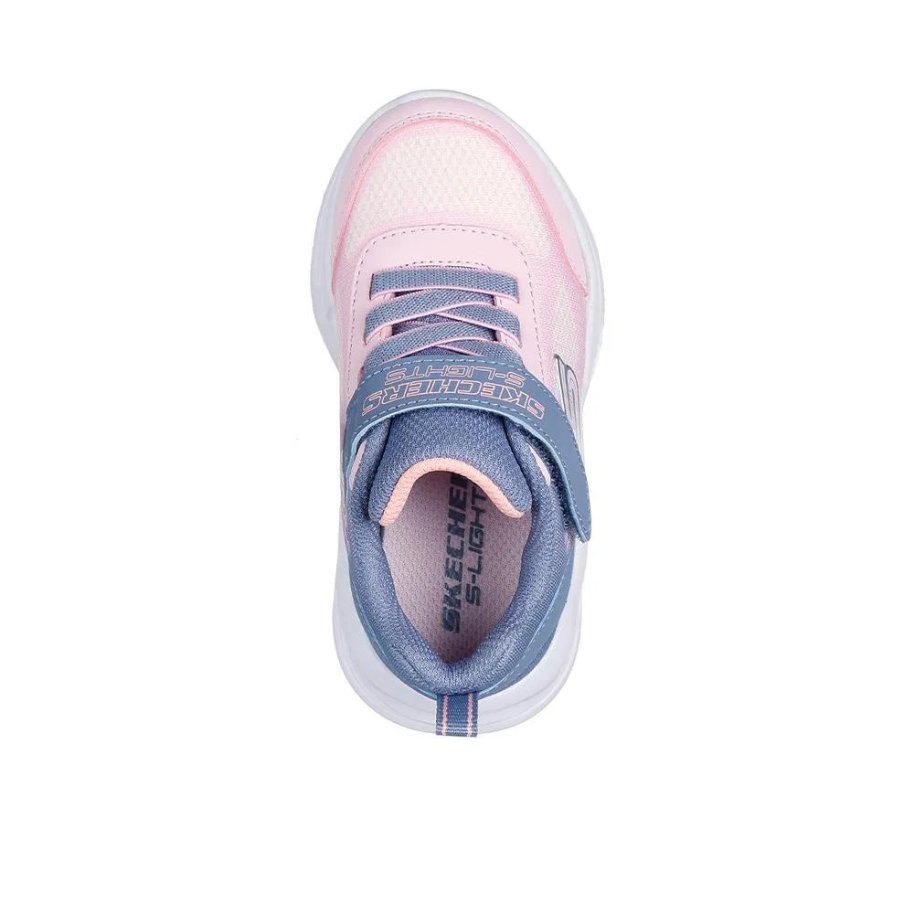 Детские кроссовки с LED-подсветкой S Lights Sola Skechers, Bunt Violett Weiss — фото 3