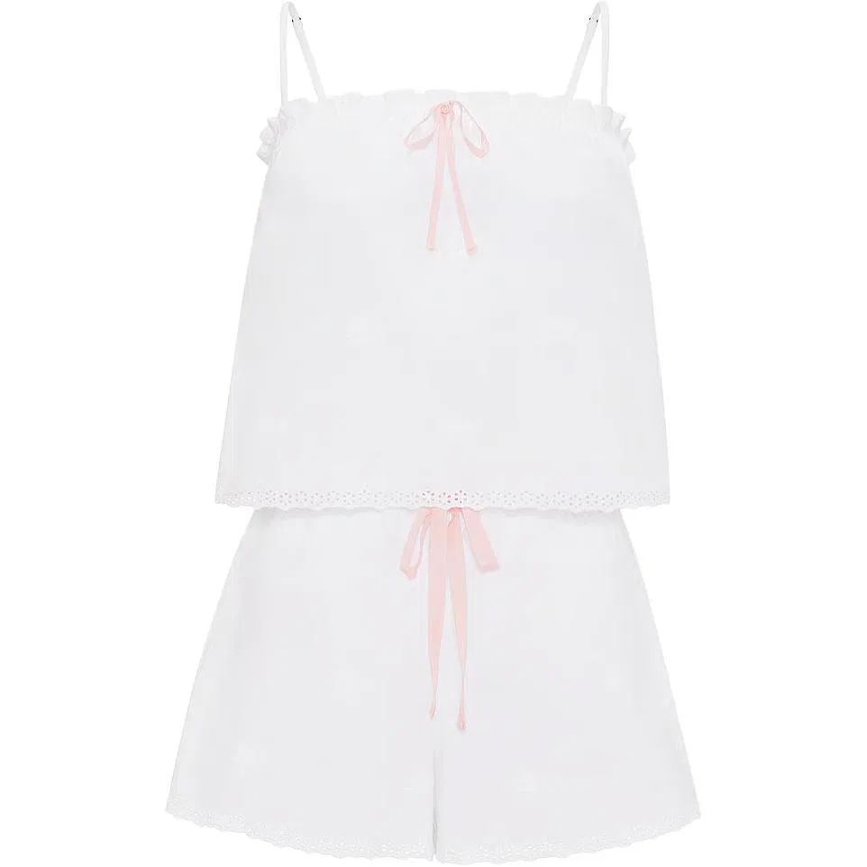 Женский комплект пижамы с длинным рукавом Victoria's Secret, Set (White)