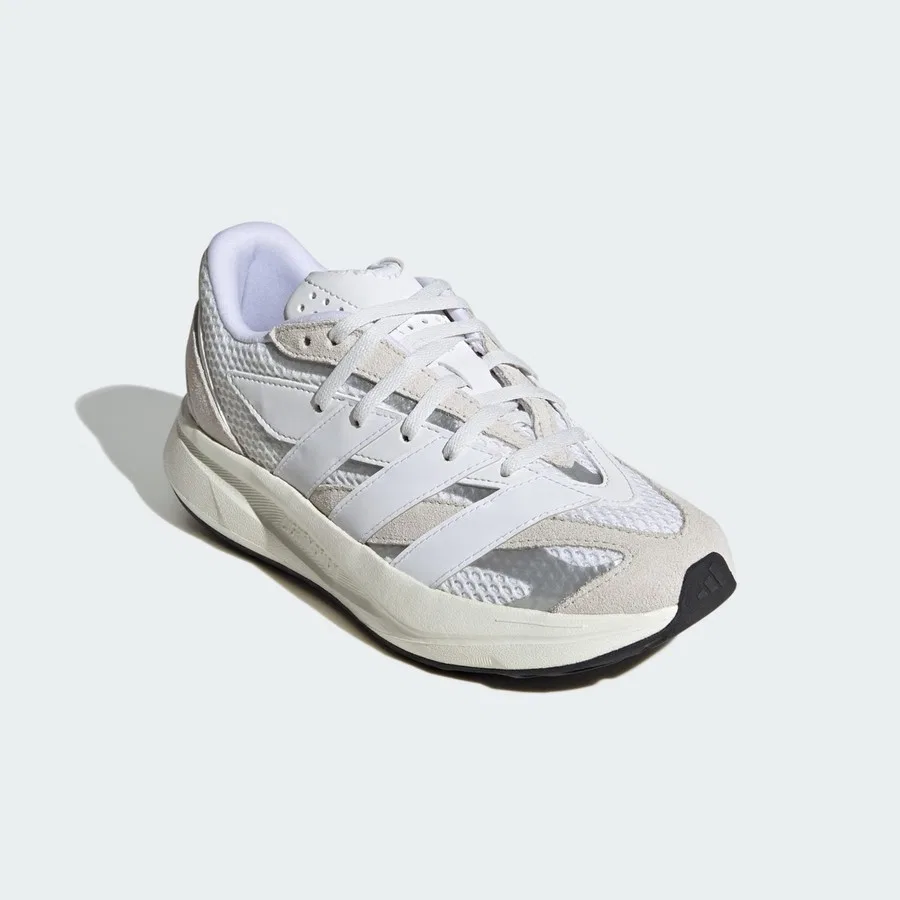 Детские кроссовки с кожаными вставками Lightblaze adidas, Белый — фото 2