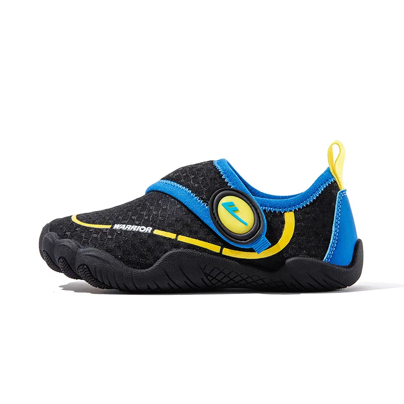 Детские кеды с защитой от скольжения Black Royal Blue WARRIOR