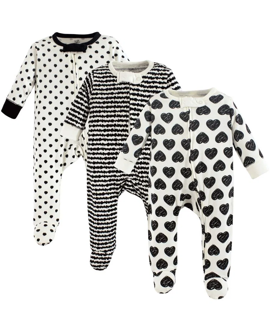 Комплект из 3 боди-комбинезонов Natural Cotton Sleep and Play Touched by Nature, Heart