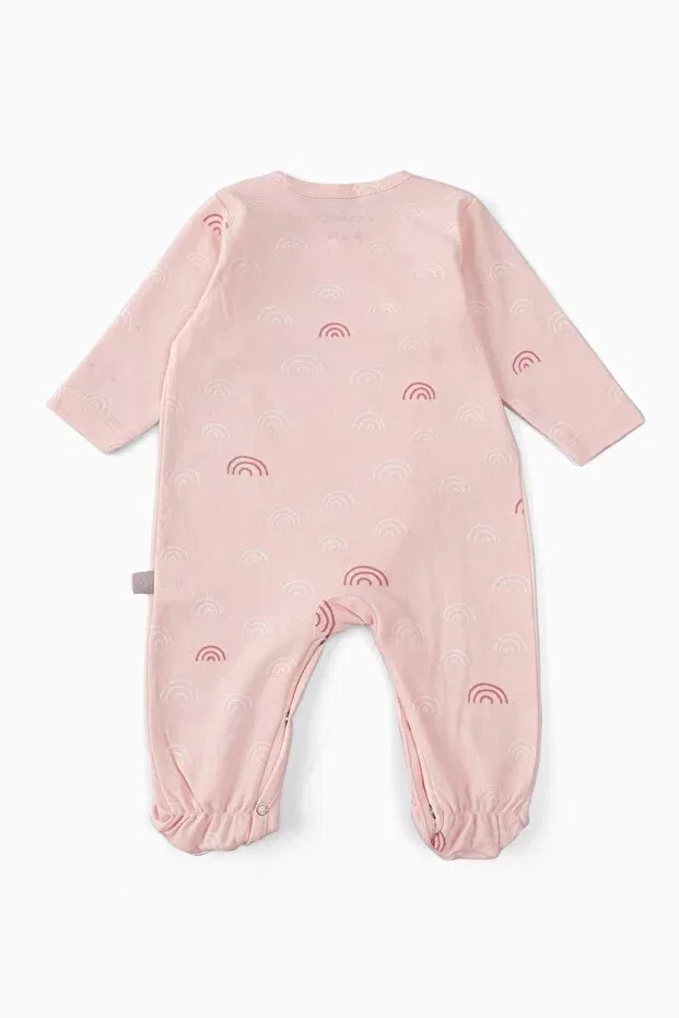 Детский комбинезон для новорожденных с принтом Boumini, Pink — фото 2