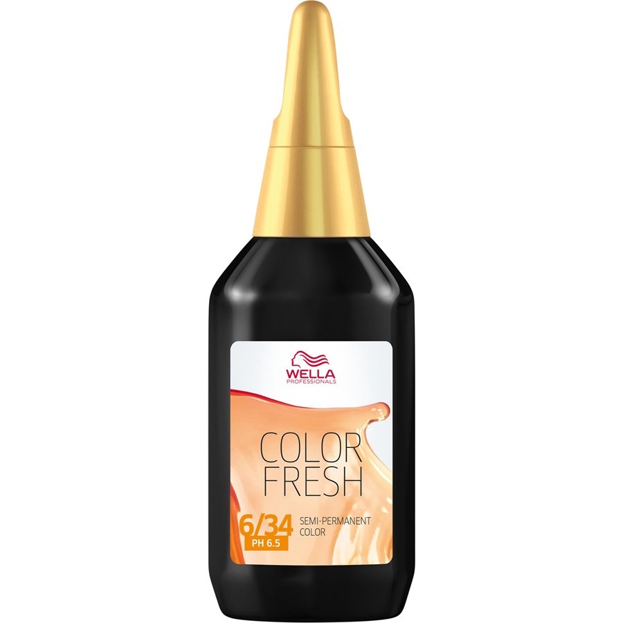 

Краска для волос Wella Color Fresh, Nr. 6/34 Dunkelblond Gold-Rot / 75 ml