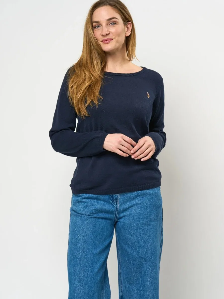 Свитер U.S. Polo Assn. 'UWMay' сапфирового цвета — фото 3