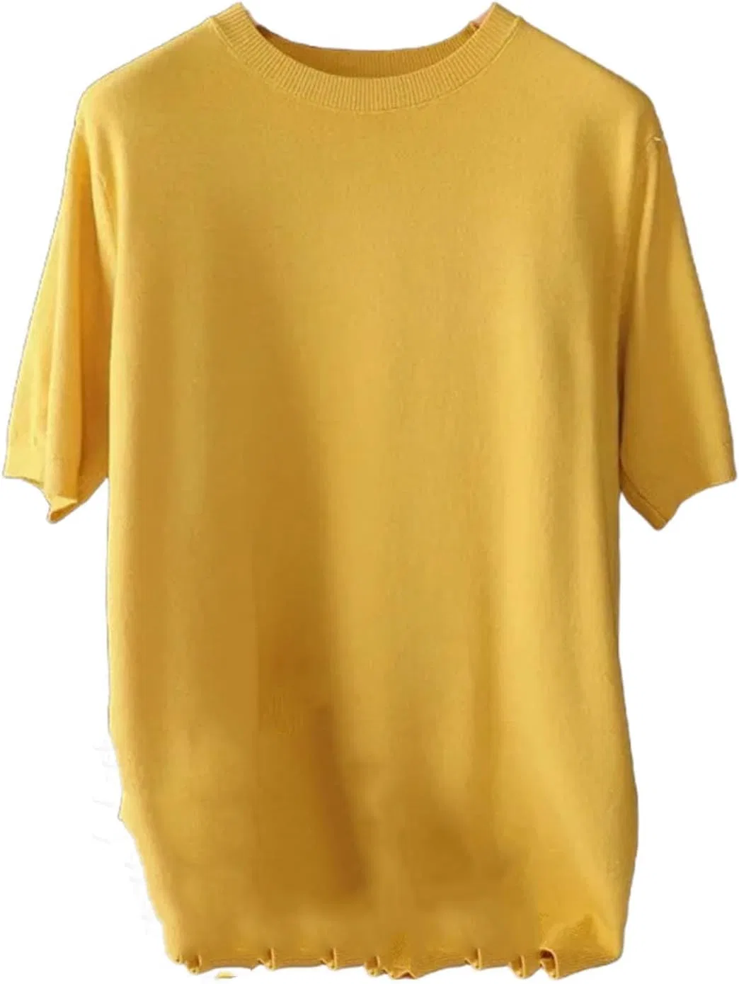 Мужская хлопковая футболка с круглым вырезом Cashmere, Yellow