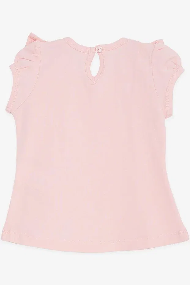 Детская футболка для девочек с вышивкой Breeze, Pink — фото 2