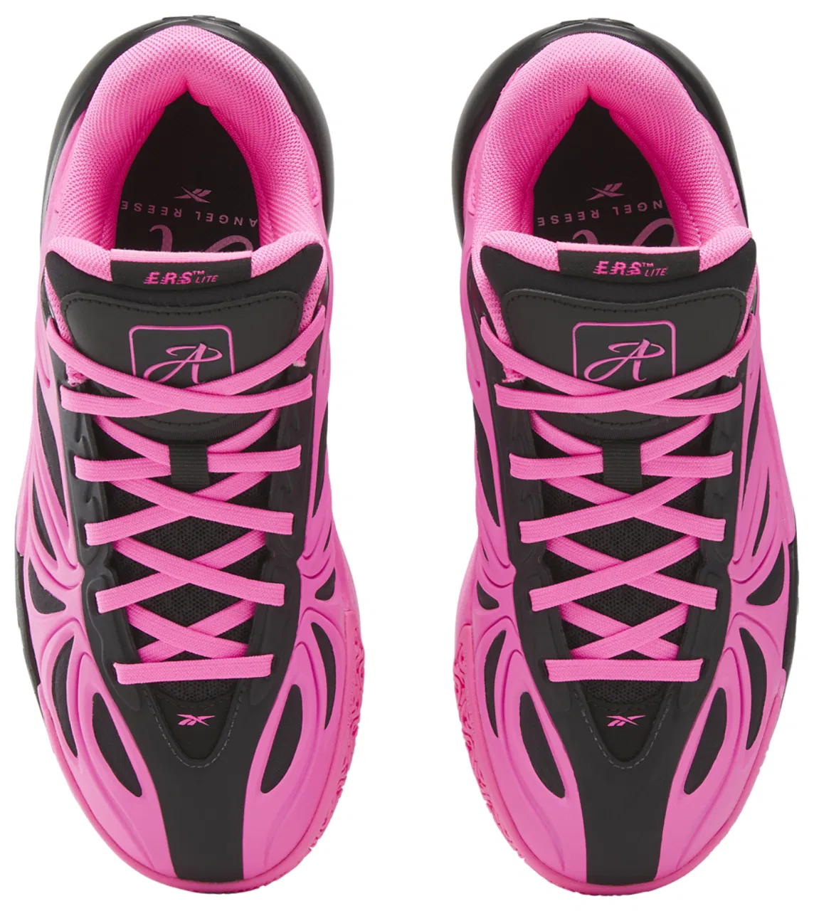Кроссовки для девочек Angel Reese 1 Reebok, черный/розовый — фото 4