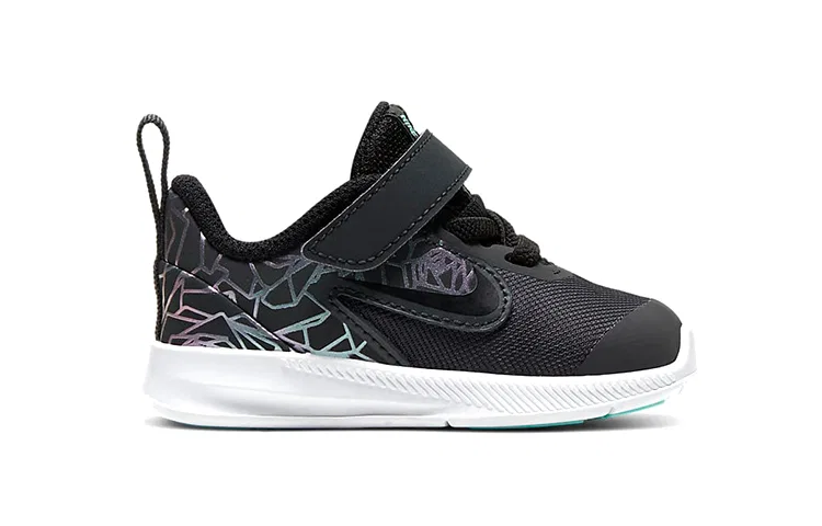 Детские кроссовки для малышей с принтом Downshifter 9 Rebel Nike, Black Green — фото 4