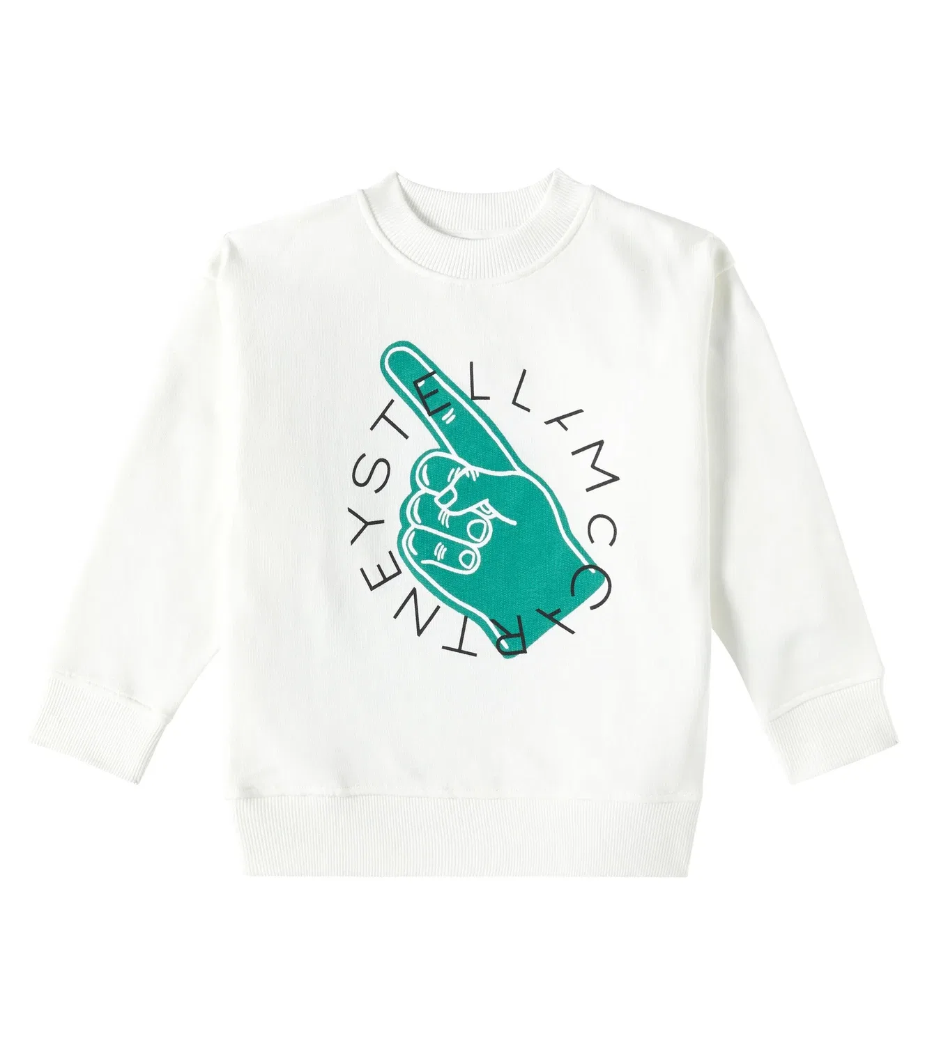 Толстовка из джерси с логотипом Stella Mccartney Kids, белый