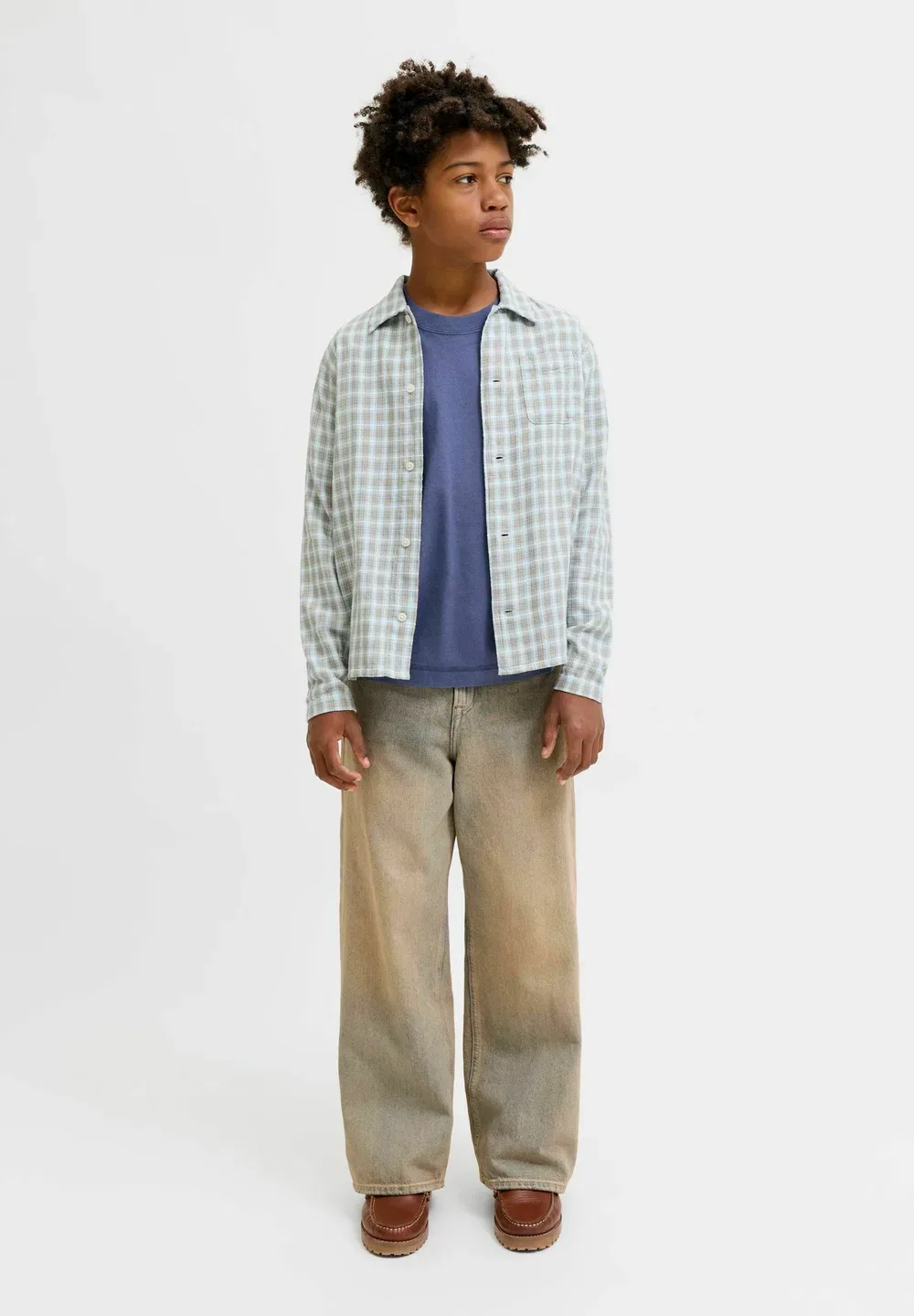 Jornorrebro typo tee ss crew neck sn jnr - print t-shirt Jack & Jones Junior, Crown Blue