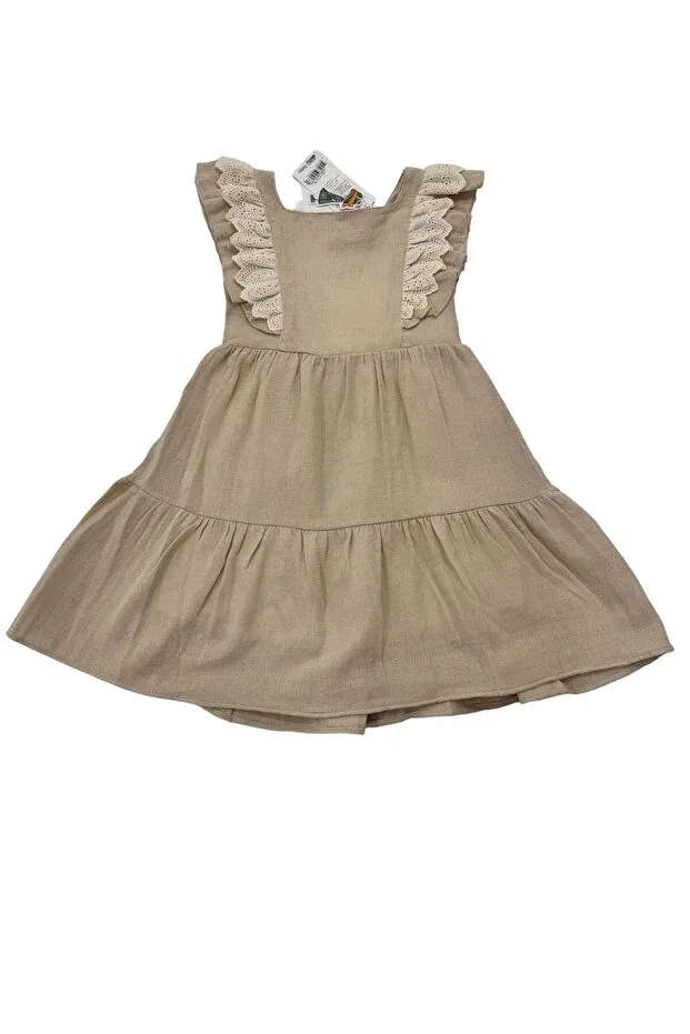 Детское платье для девочек хлопковое Esterella, Beige
