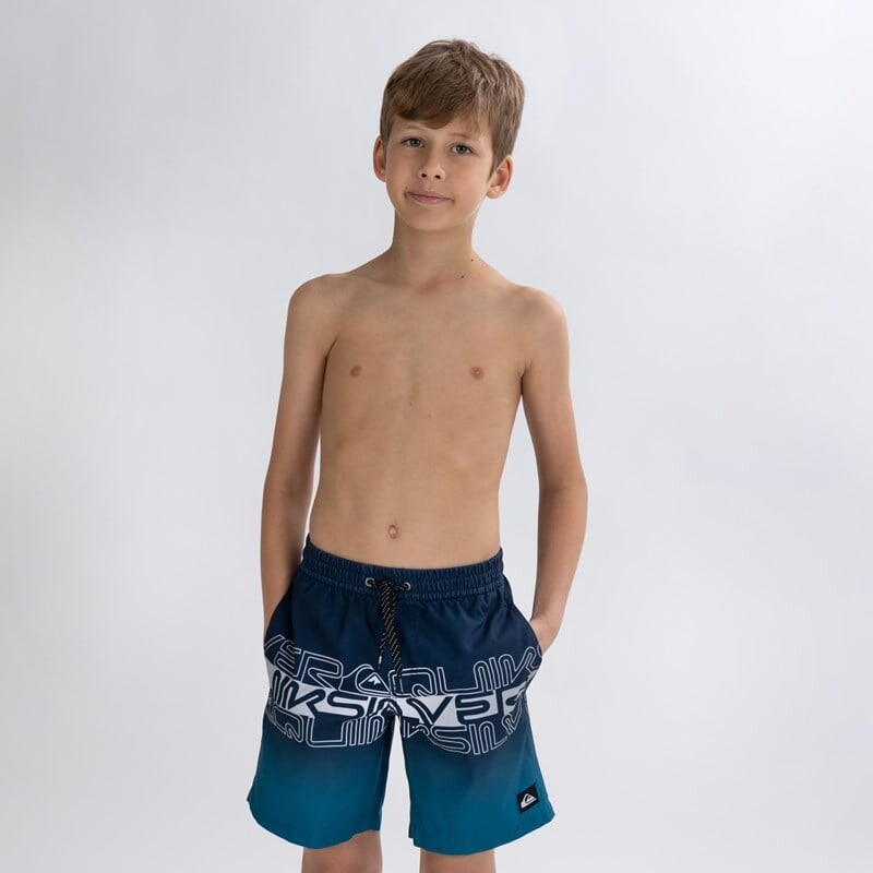 

Детские купальники на каждый день, размер 17 дюймов/44 см Quiksilver, синий