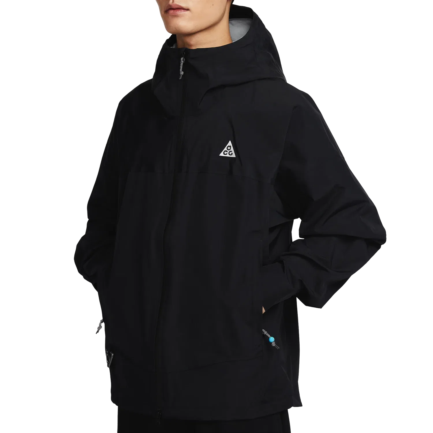 Мужская куртка ACG Storm-Fit ADV 2.5L Rain Jacket 'Morpho - Black' Nike, Black/Black/Peak White — фото 3