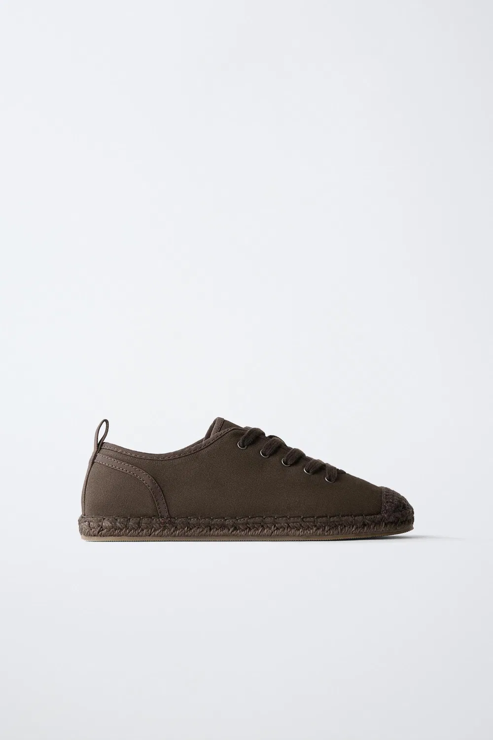 Эспадрильи на шнуровке ZARA, Brown