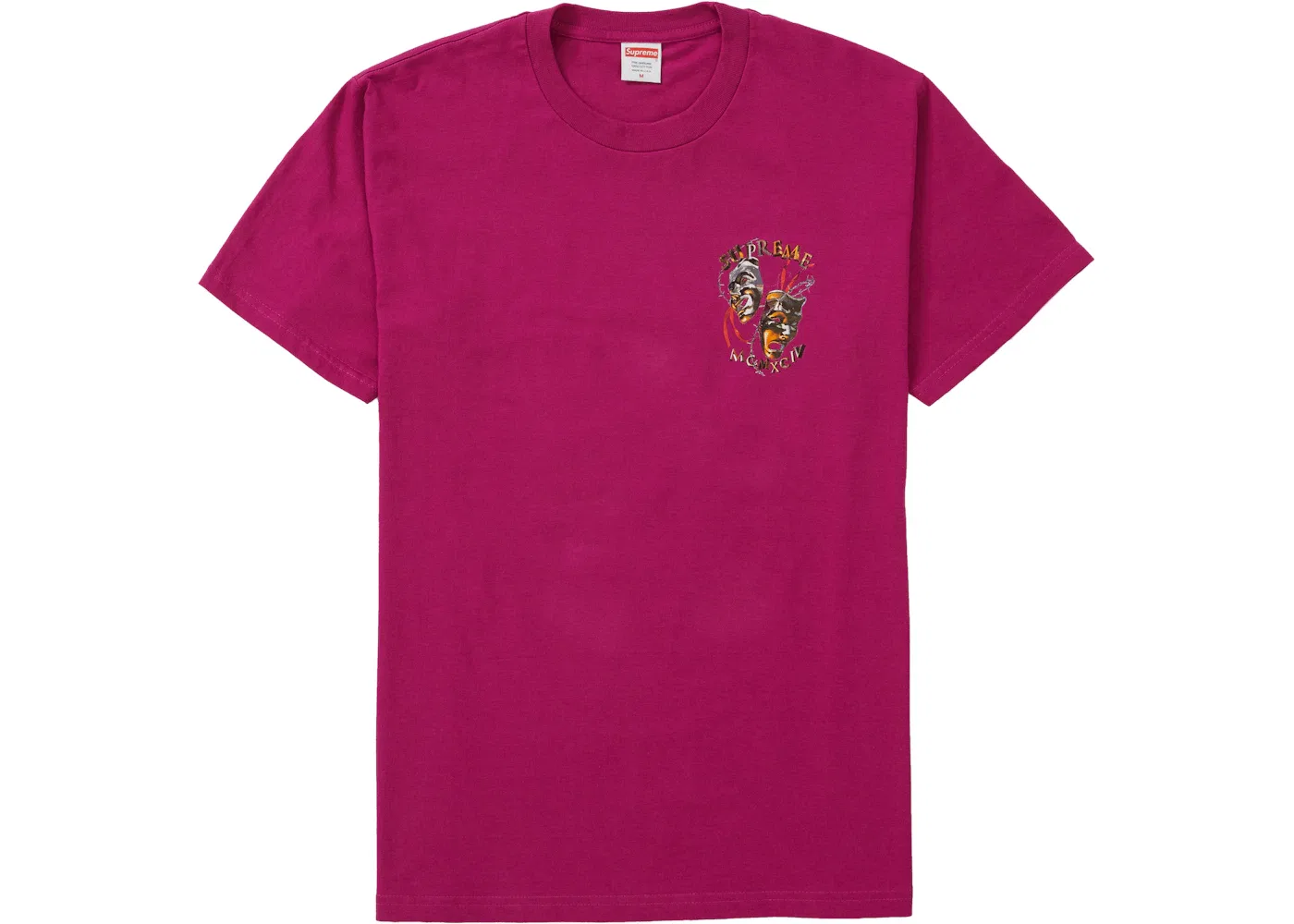 Мужская футболка с принтом Laugh Now Tee Supreme, Magenta
