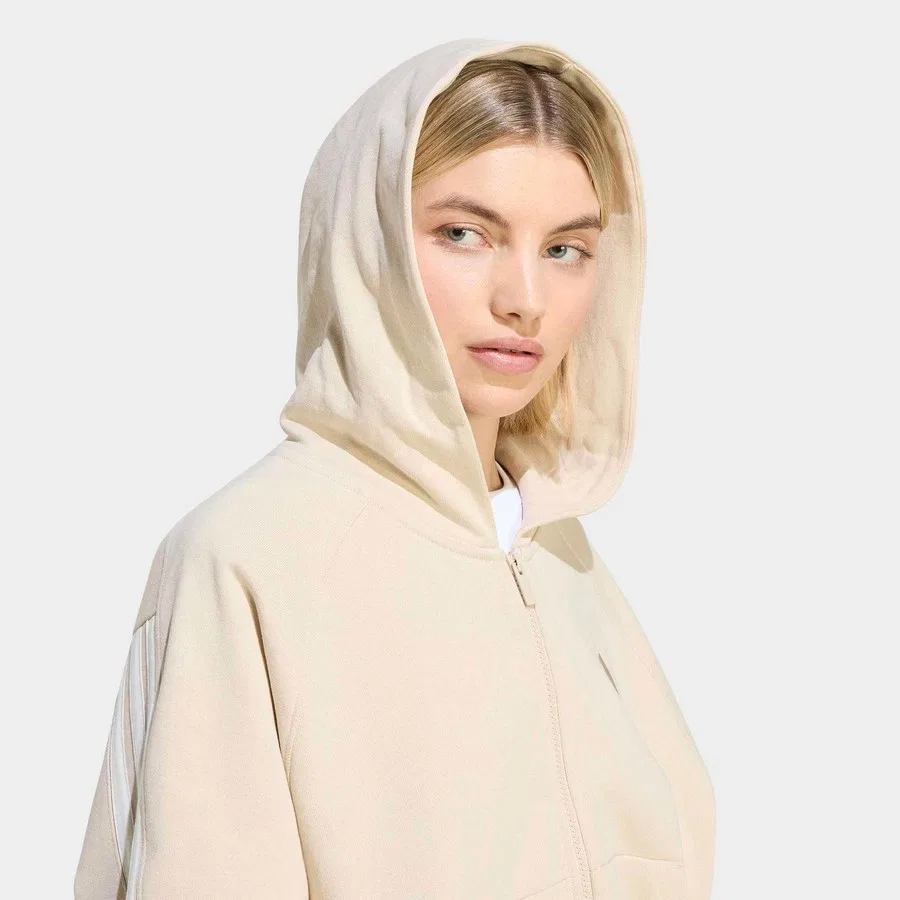 Женская куртка с длинным рукавом Kıt adidas, Кремовый — фото 4