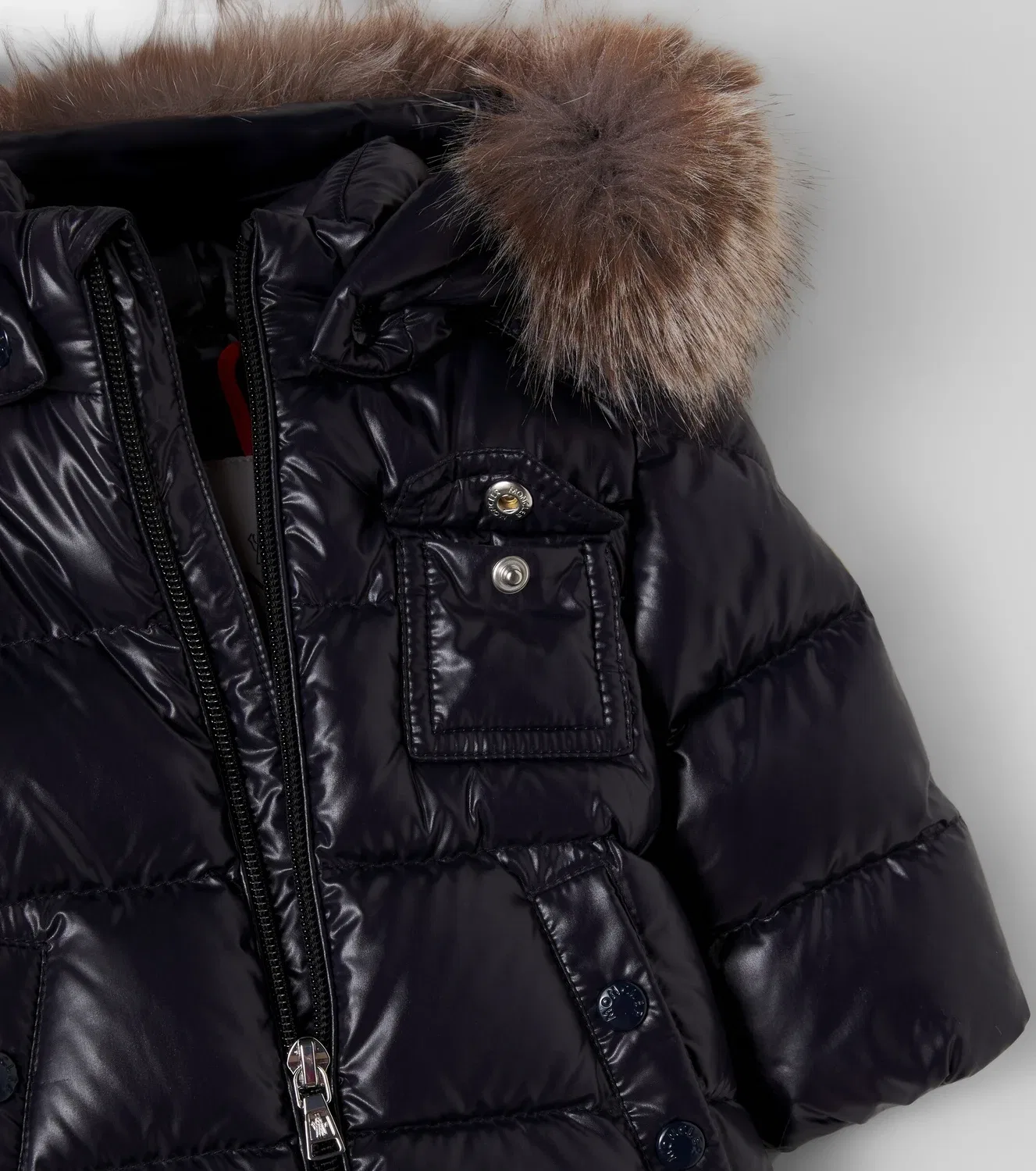 Легкая куртка с капюшоном Baby K2 Moncler Enfant, синий — фото 4