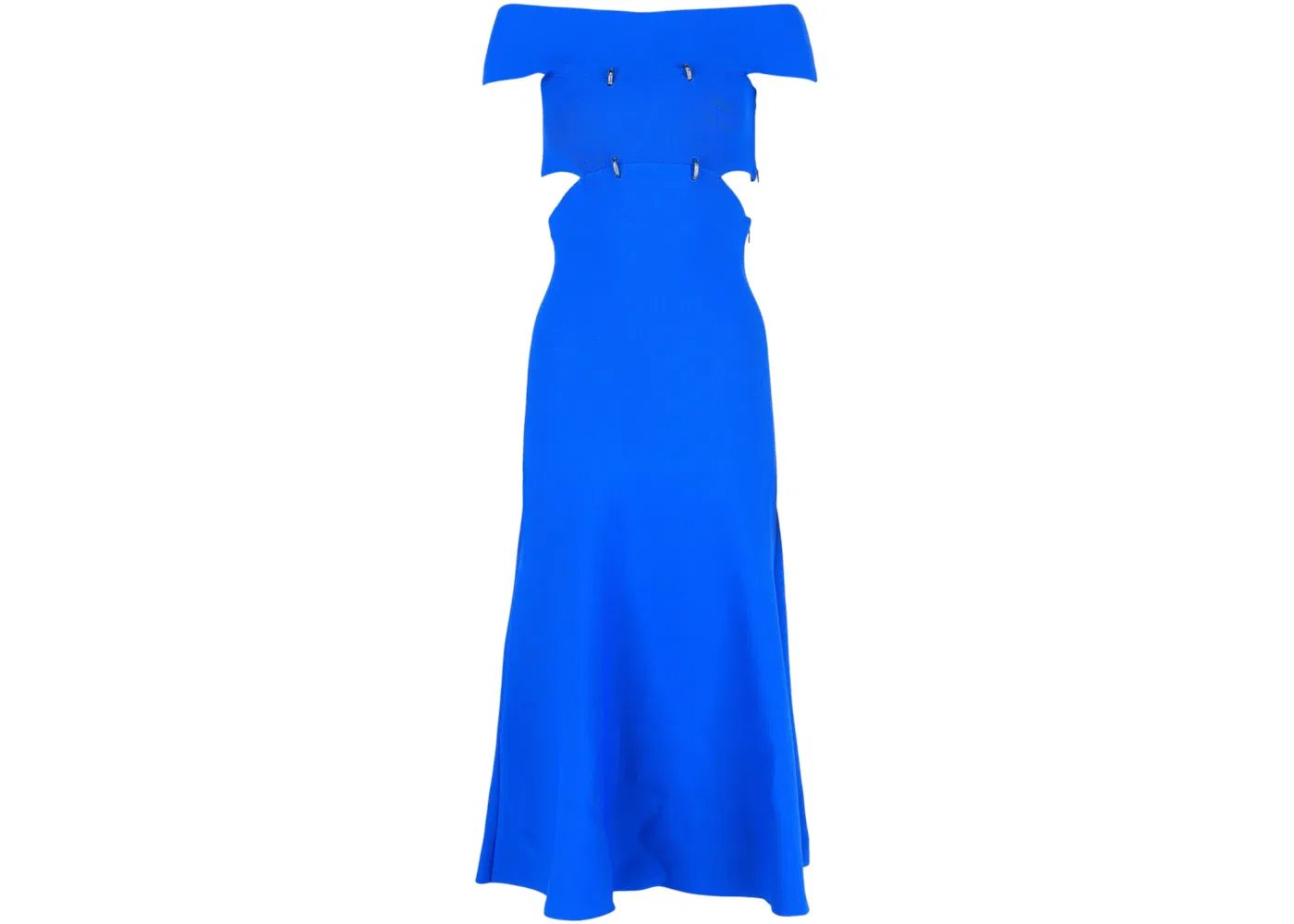 Женское платье-миди без рукавов Alexander McQueen, Galactic Blue
