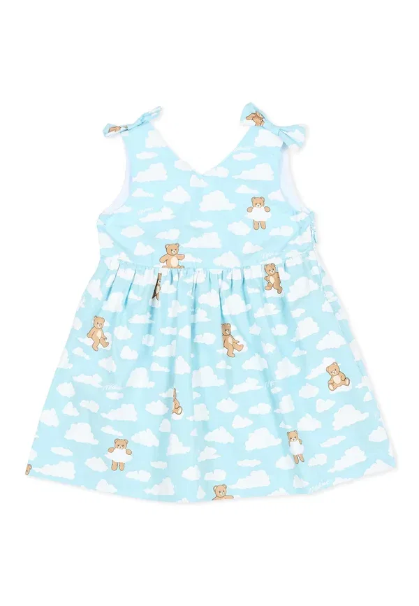 Платье хлопковое Dress day dress Moschino, babysky clouds bear