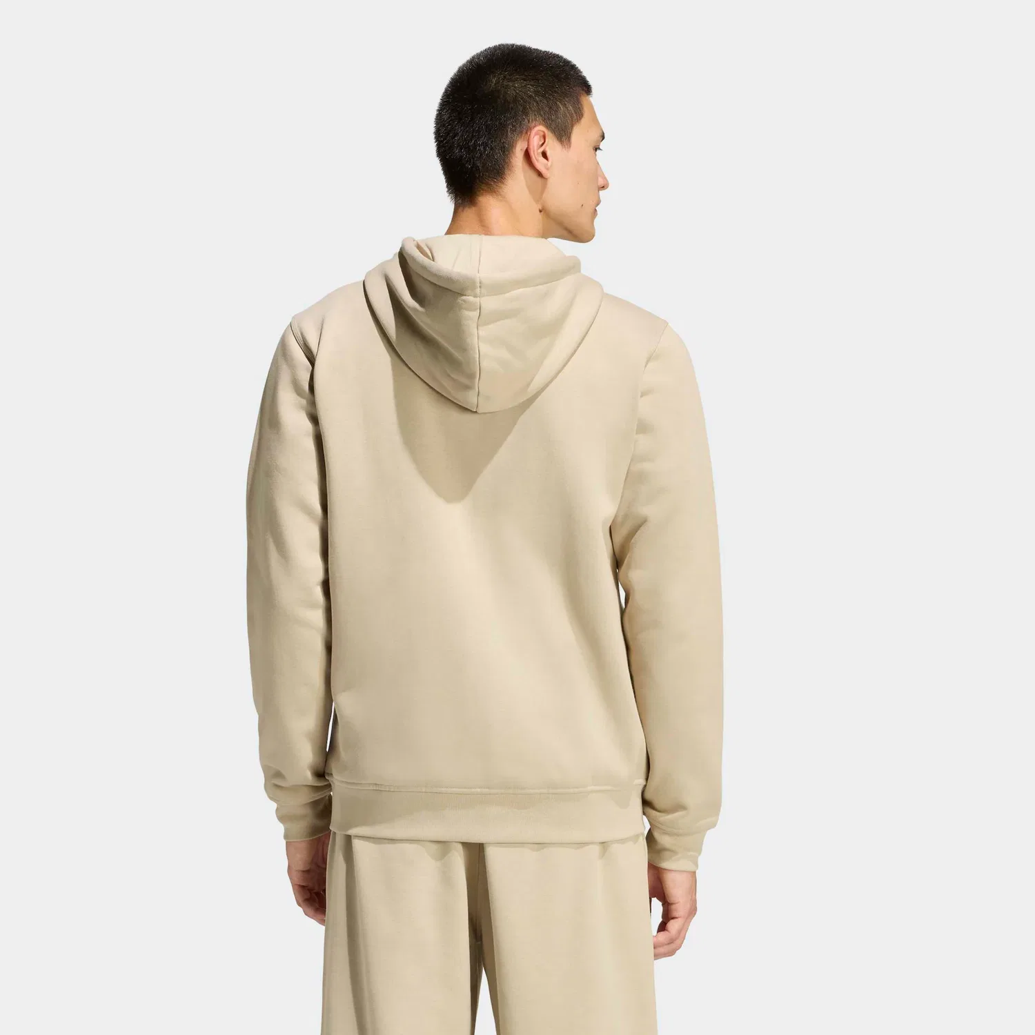 Мужская куртка с капюшоном Trefoil Essentials Adidas Originals, Stone Khaki — фото 2