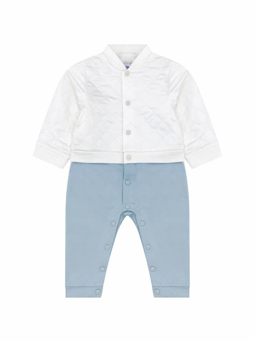 

Хлопковое боди в стиле колор-блок EMPORIO ARMANI